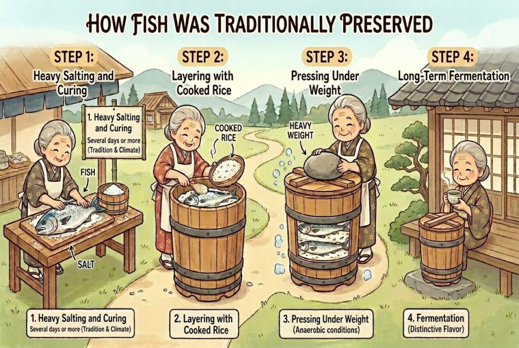 How fish was traditionally preserved
